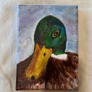 Colorful Duck Canvas Art